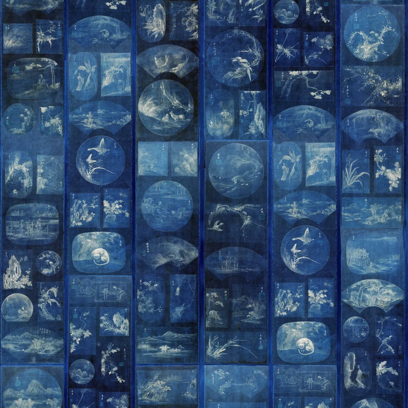 Aizome Collage Wallpaper