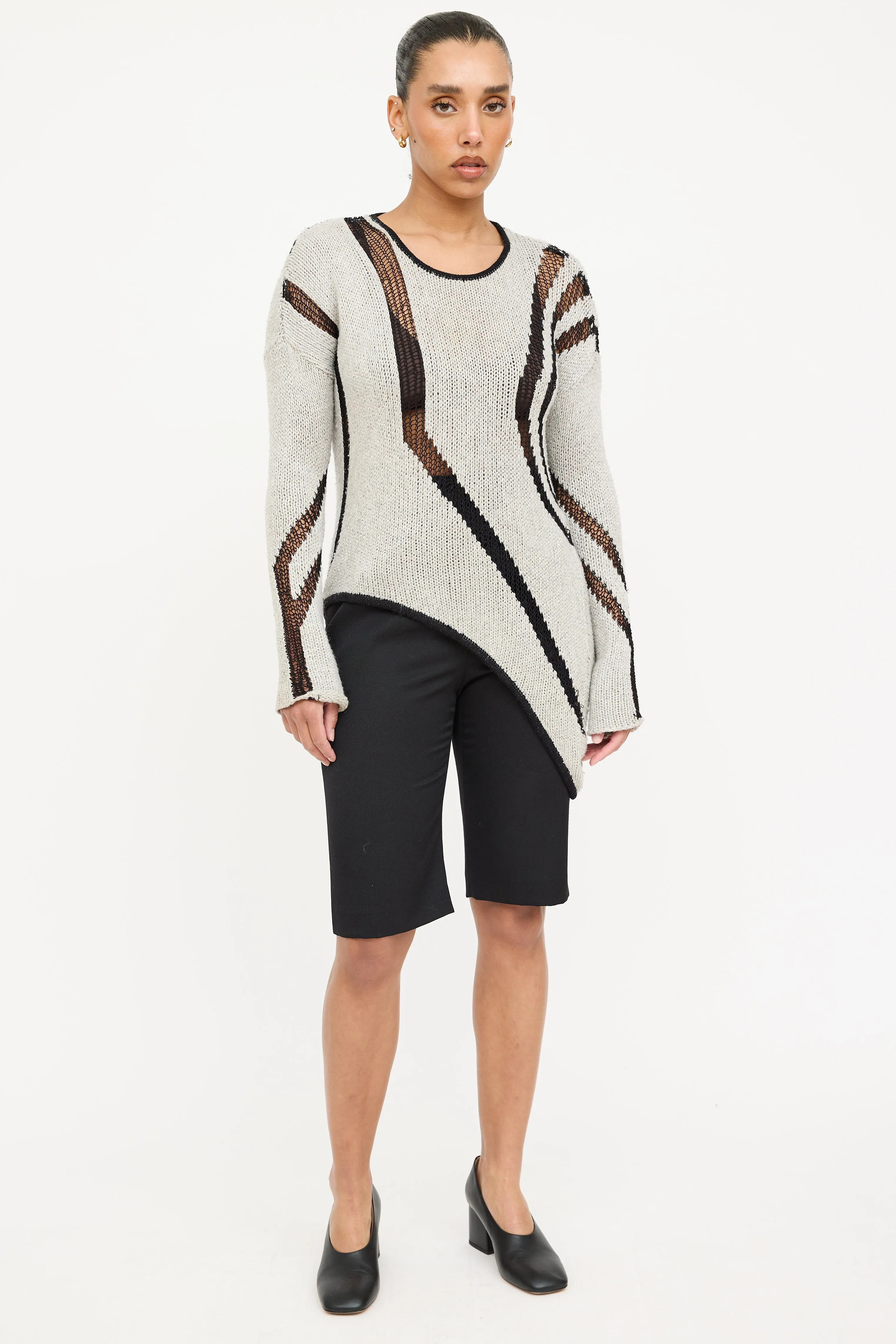 Asymmetrical Knit Sweater