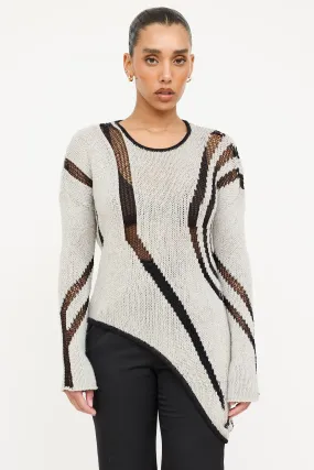 Asymmetrical Knit Sweater