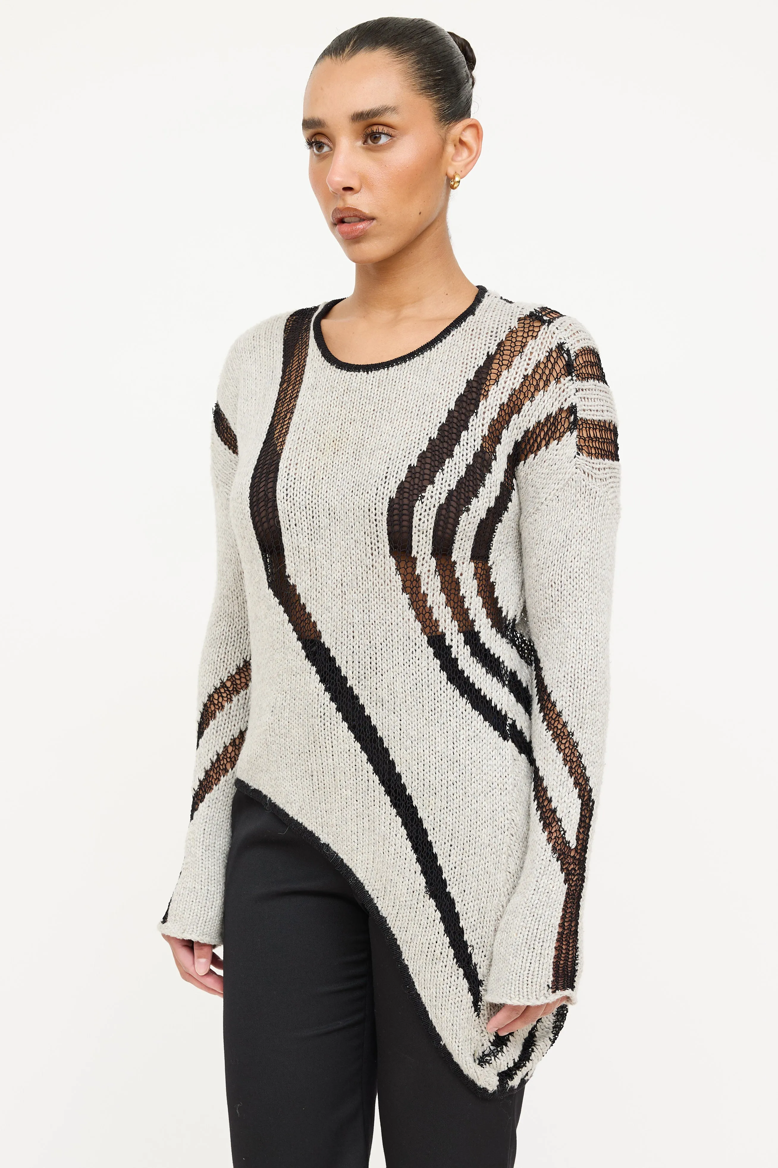 Asymmetrical Knit Sweater