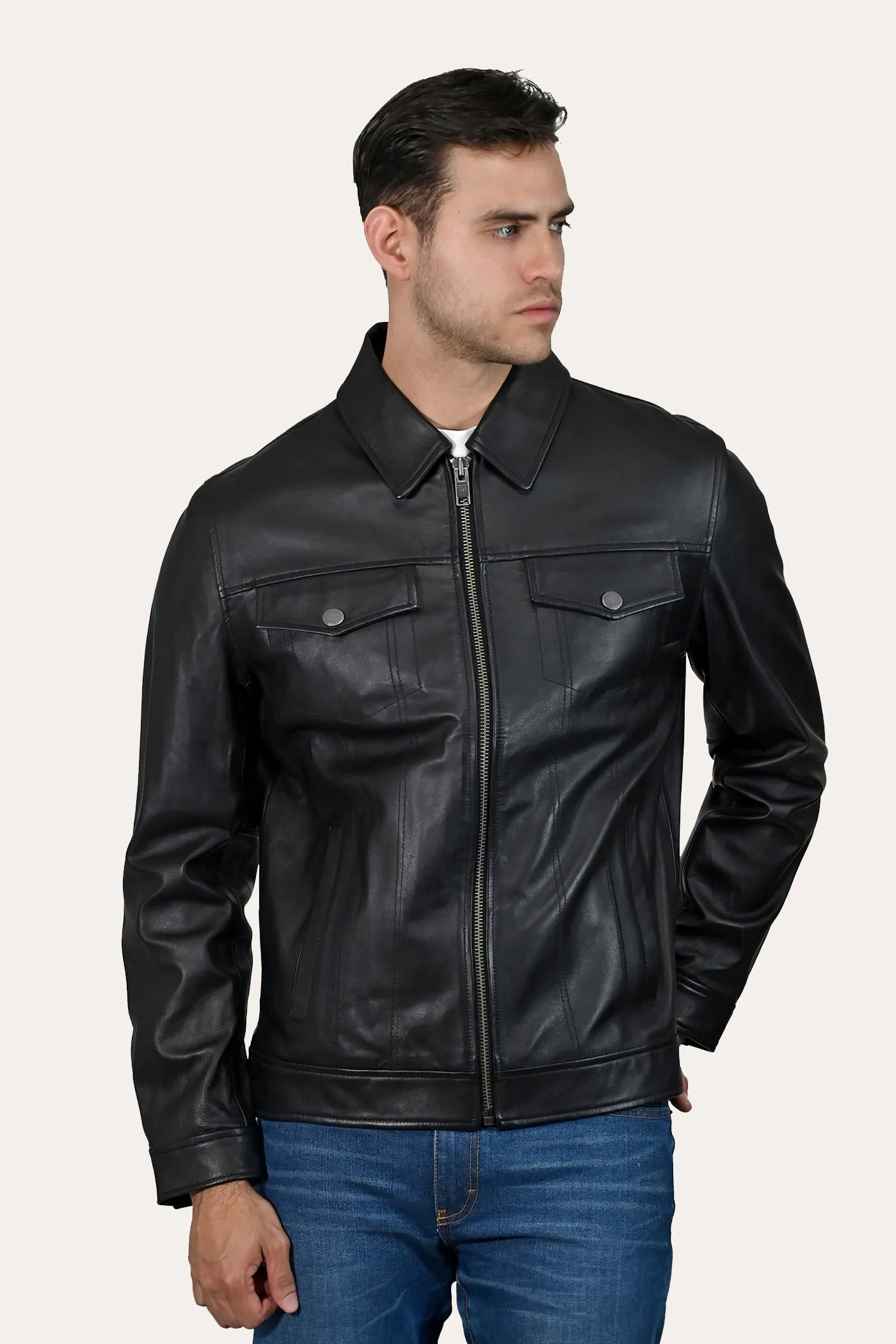 Black Trucker Jacket