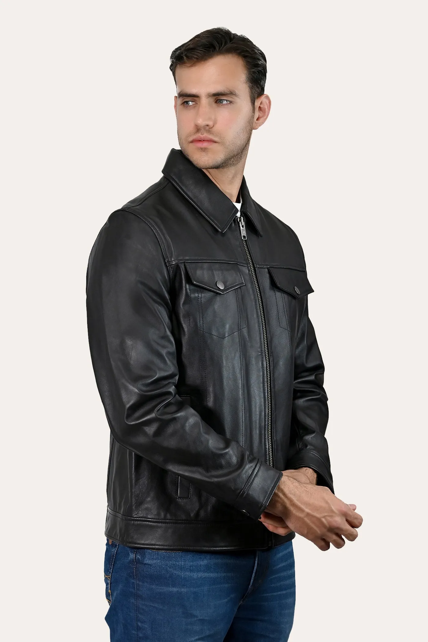 Black Trucker Jacket
