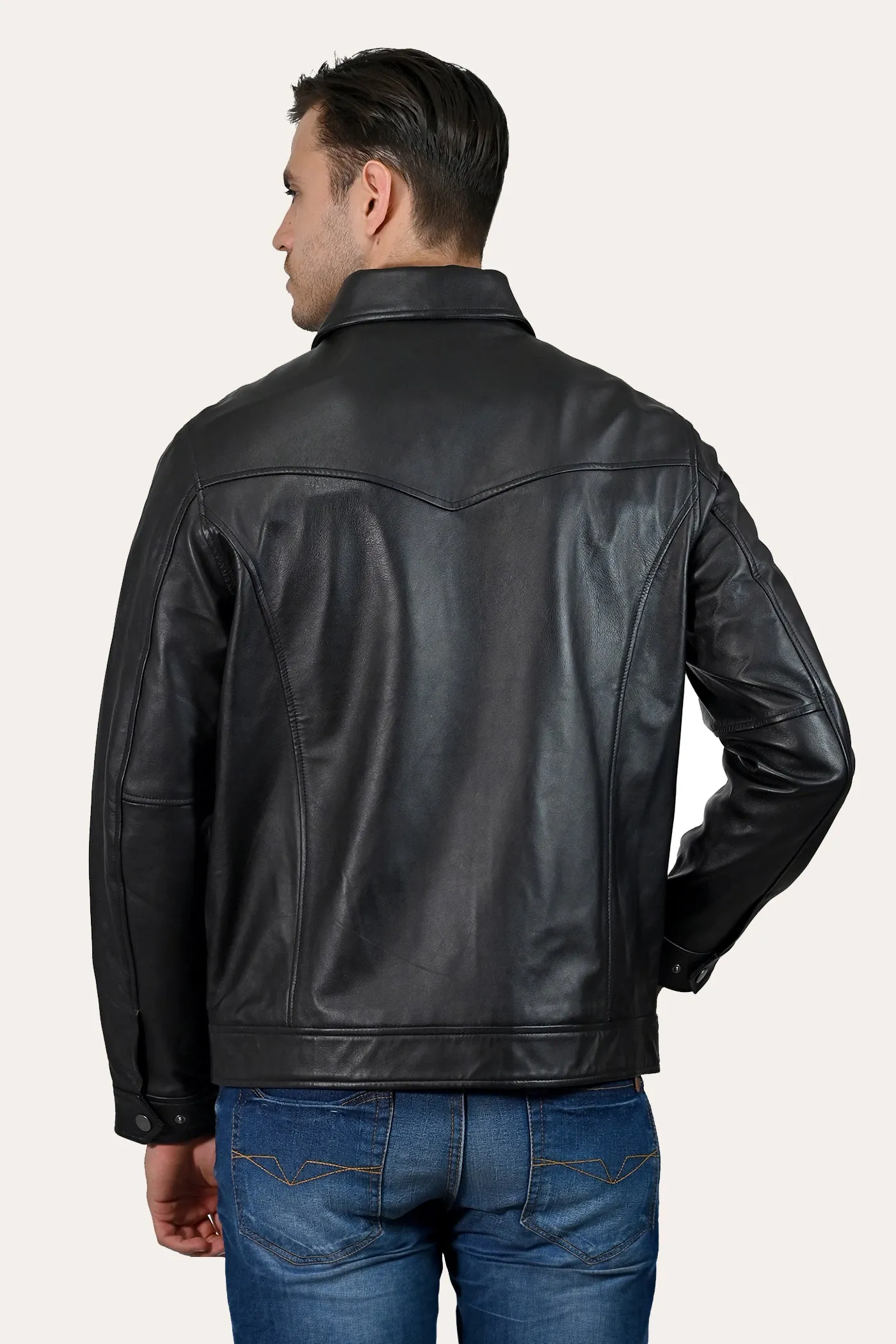 Black Trucker Jacket