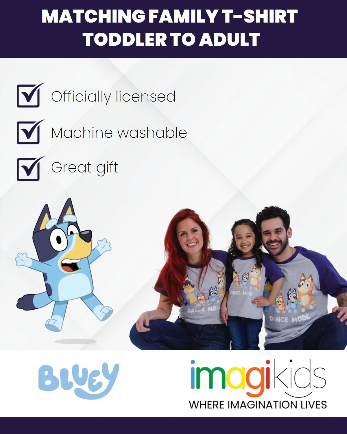 Bluey Matching Family T-Shirt