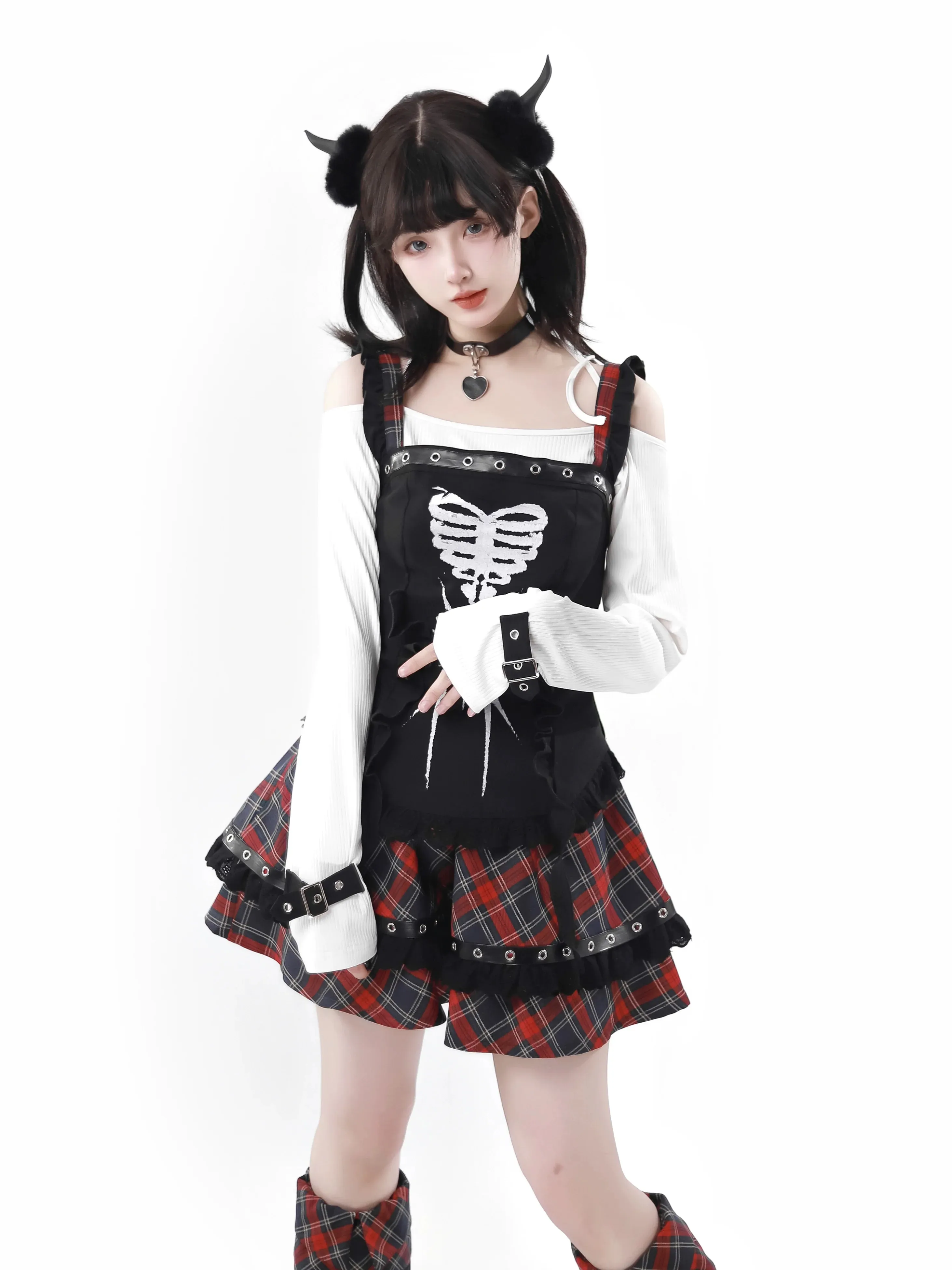 Bone Waistland Suit Hem Dark Subculture Irregular Original