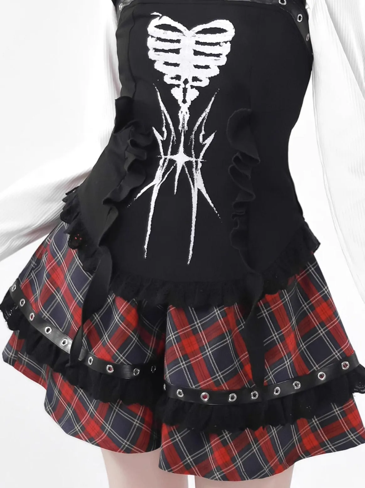 Bone Waistland Suit Hem Dark Subculture Irregular Original