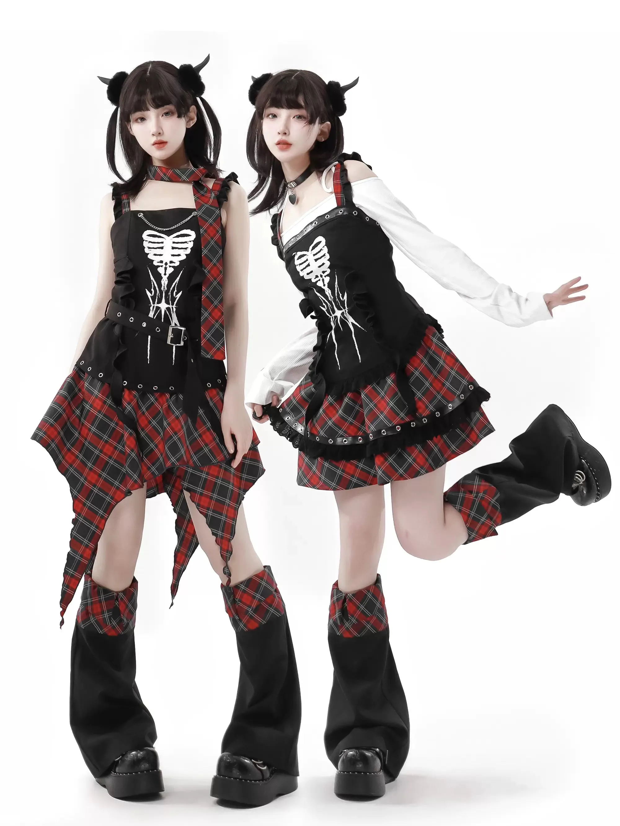 Bone Waistland Suit Hem Dark Subculture Irregular Original