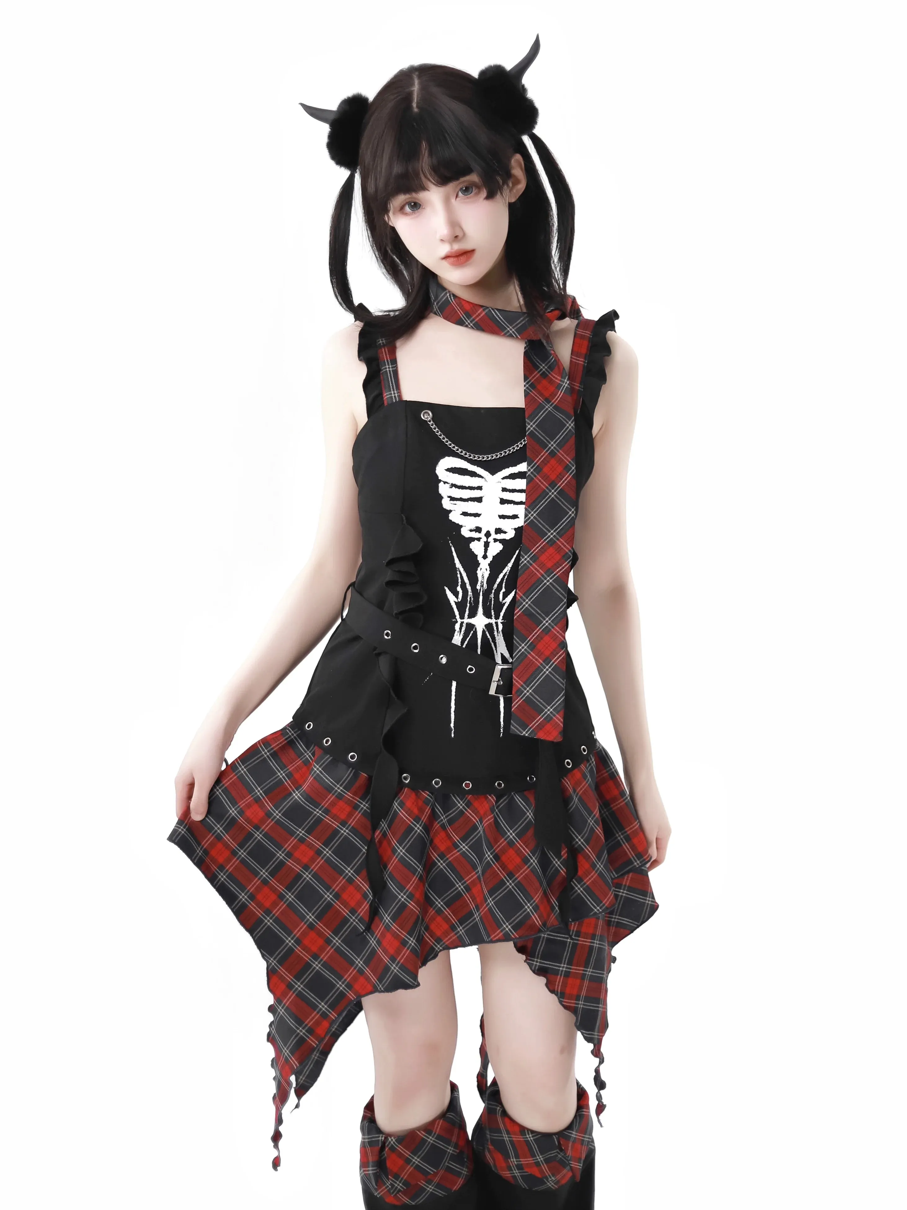 Bone Waistland Suit Hem Dark Subculture Irregular Original