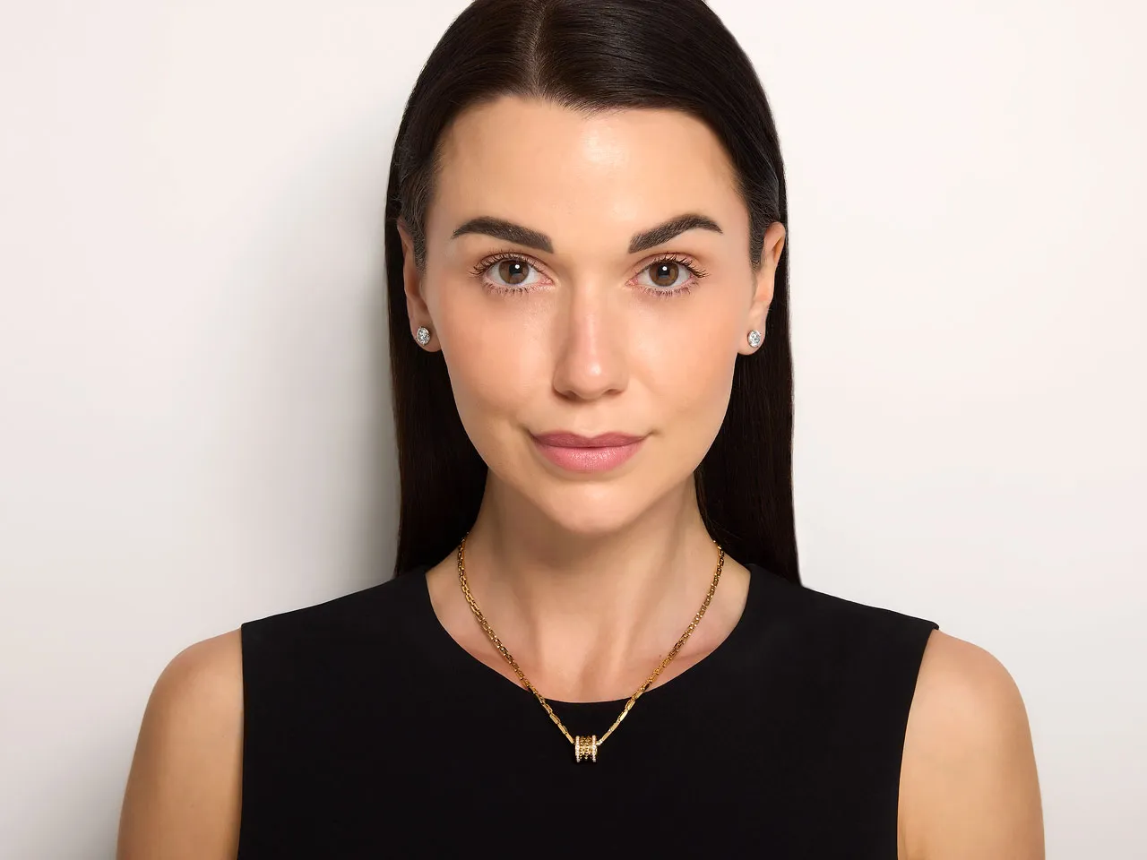 Bulgari 'B.zero1 Rock' Diamond Pendant Necklace in 18K Gold