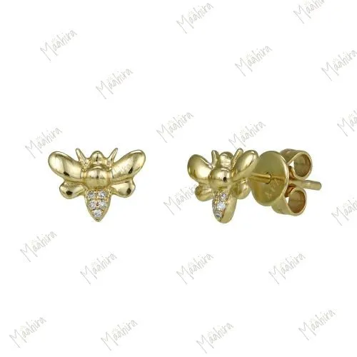 Bumble Bee Ear Studs