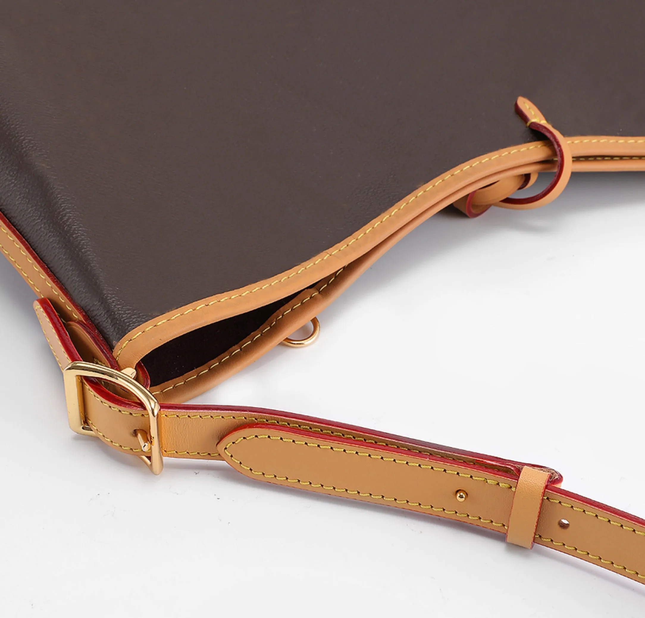 Carryall shoulder strap extension, suitable for replacing the short strap on small women's bags, a handmade genuine leather shoulder strap extension accessory.