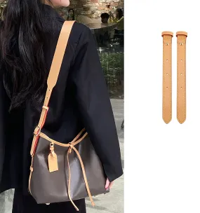 Carryall shoulder strap extension, suitable for replacing the short strap on small women's bags, a handmade genuine leather shoulder strap extension accessory.