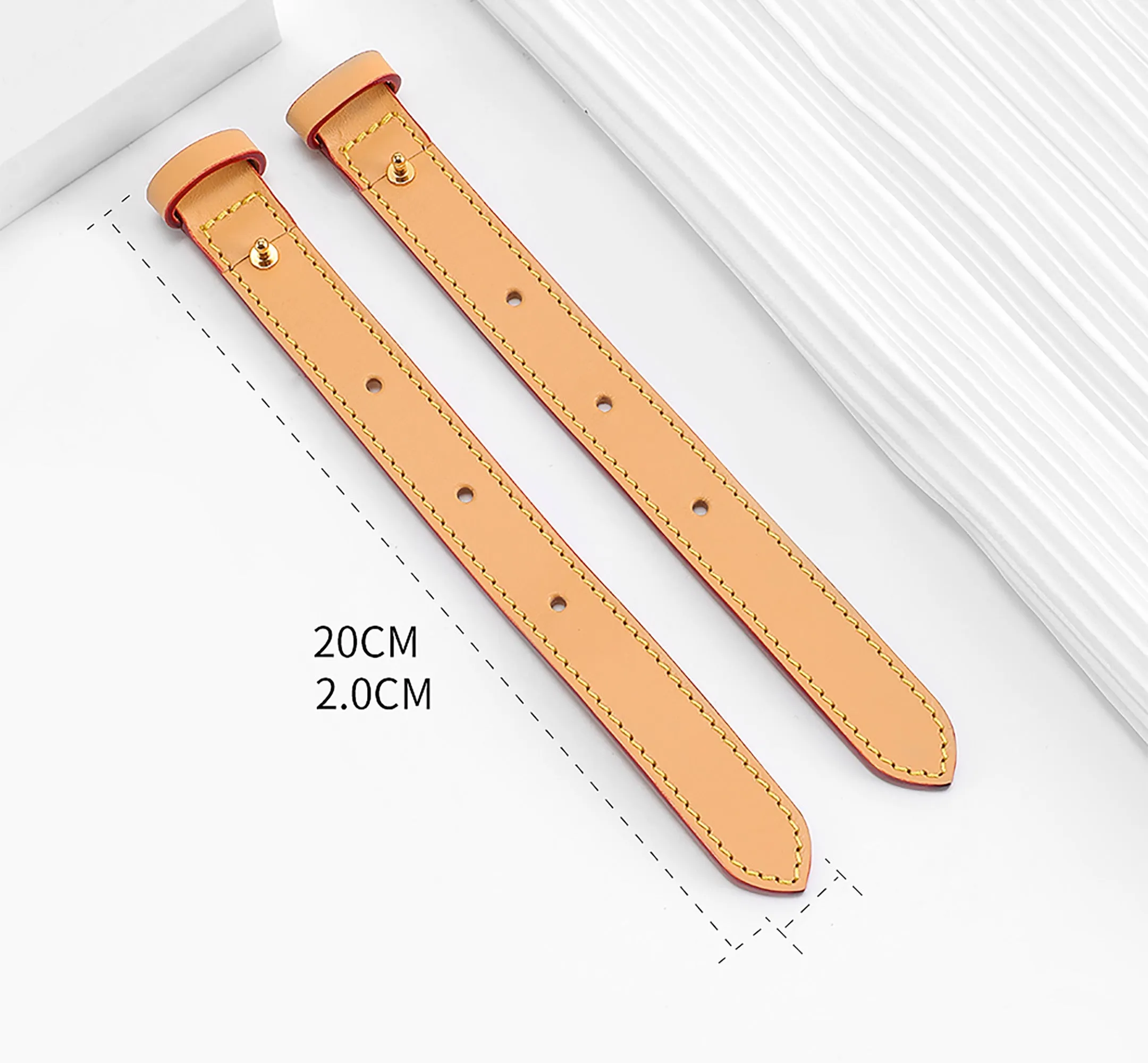 Carryall shoulder strap extension, suitable for replacing the short strap on small women's bags, a handmade genuine leather shoulder strap extension accessory.