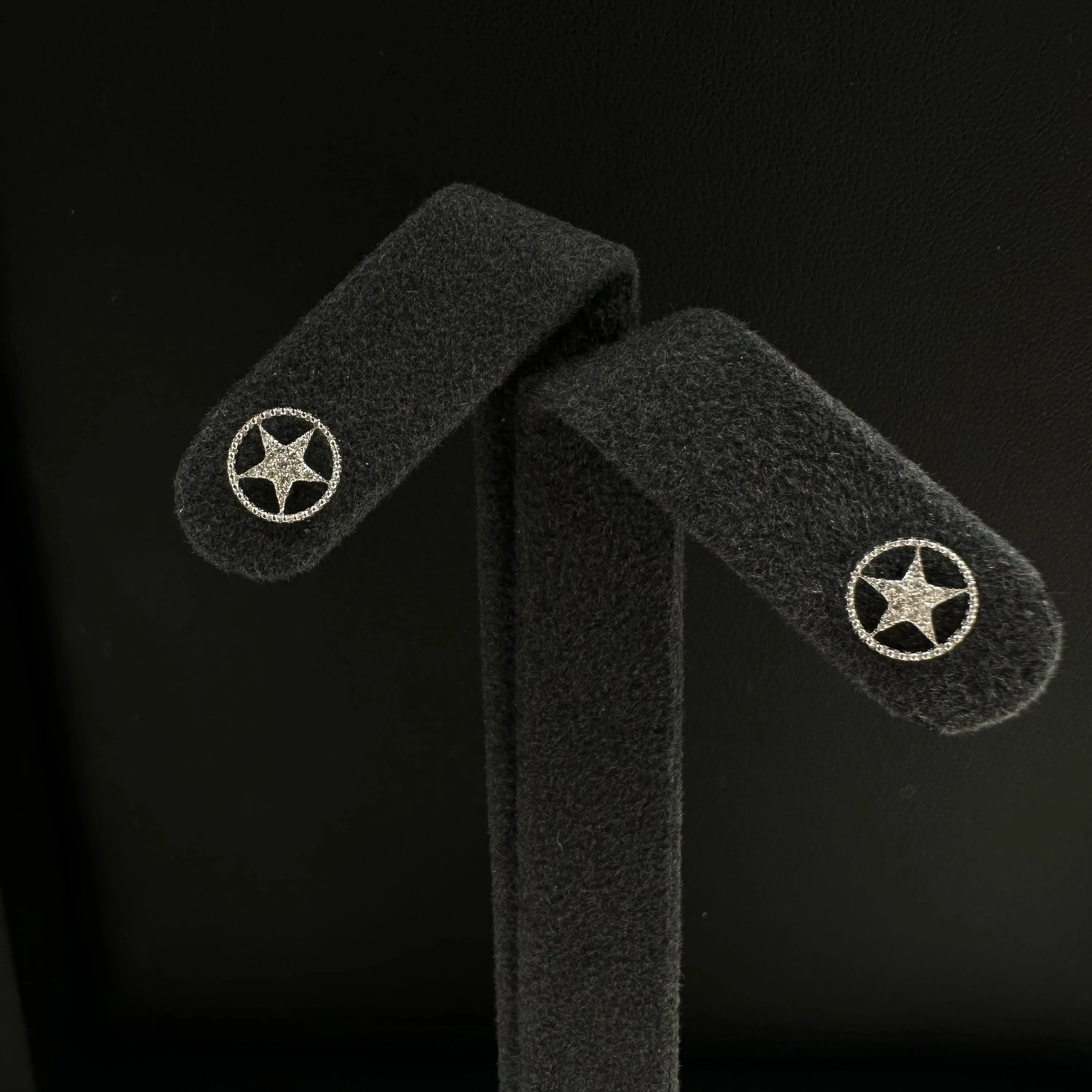 Circled Star Diamond Studs