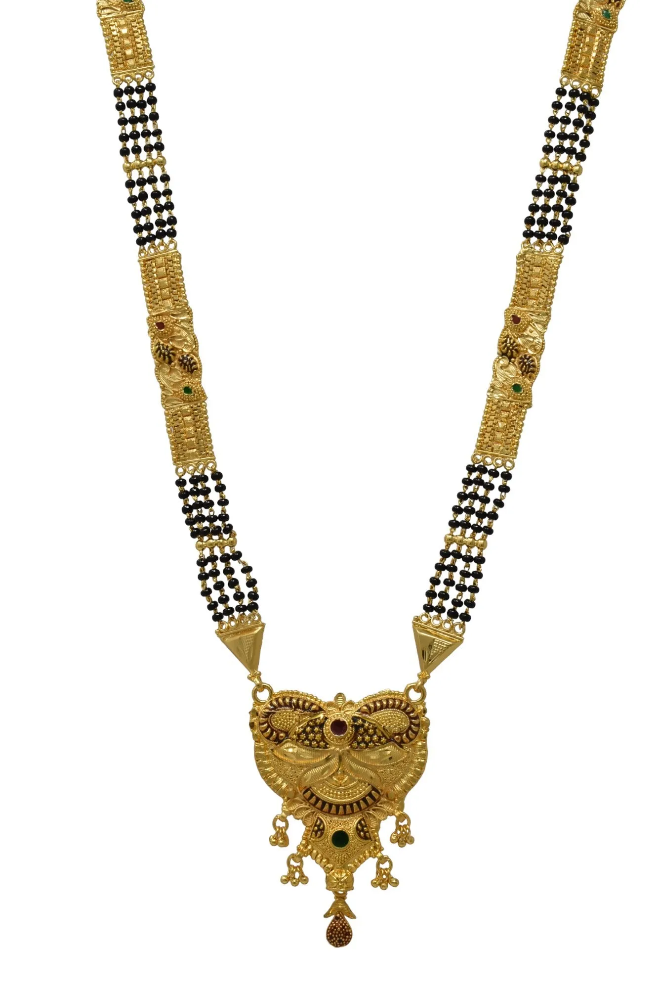 Classic Gold-Plated Indian Necklace Set
