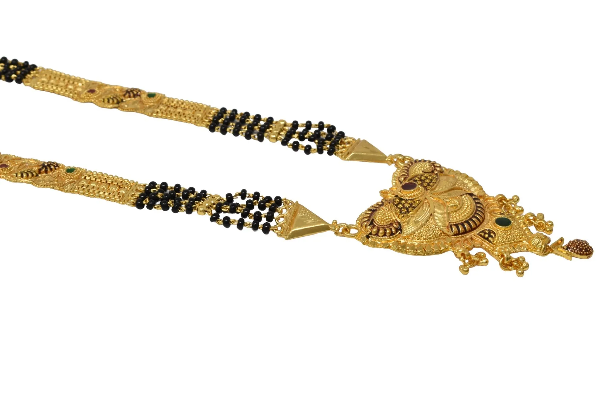 Classic Gold-Plated Indian Necklace Set