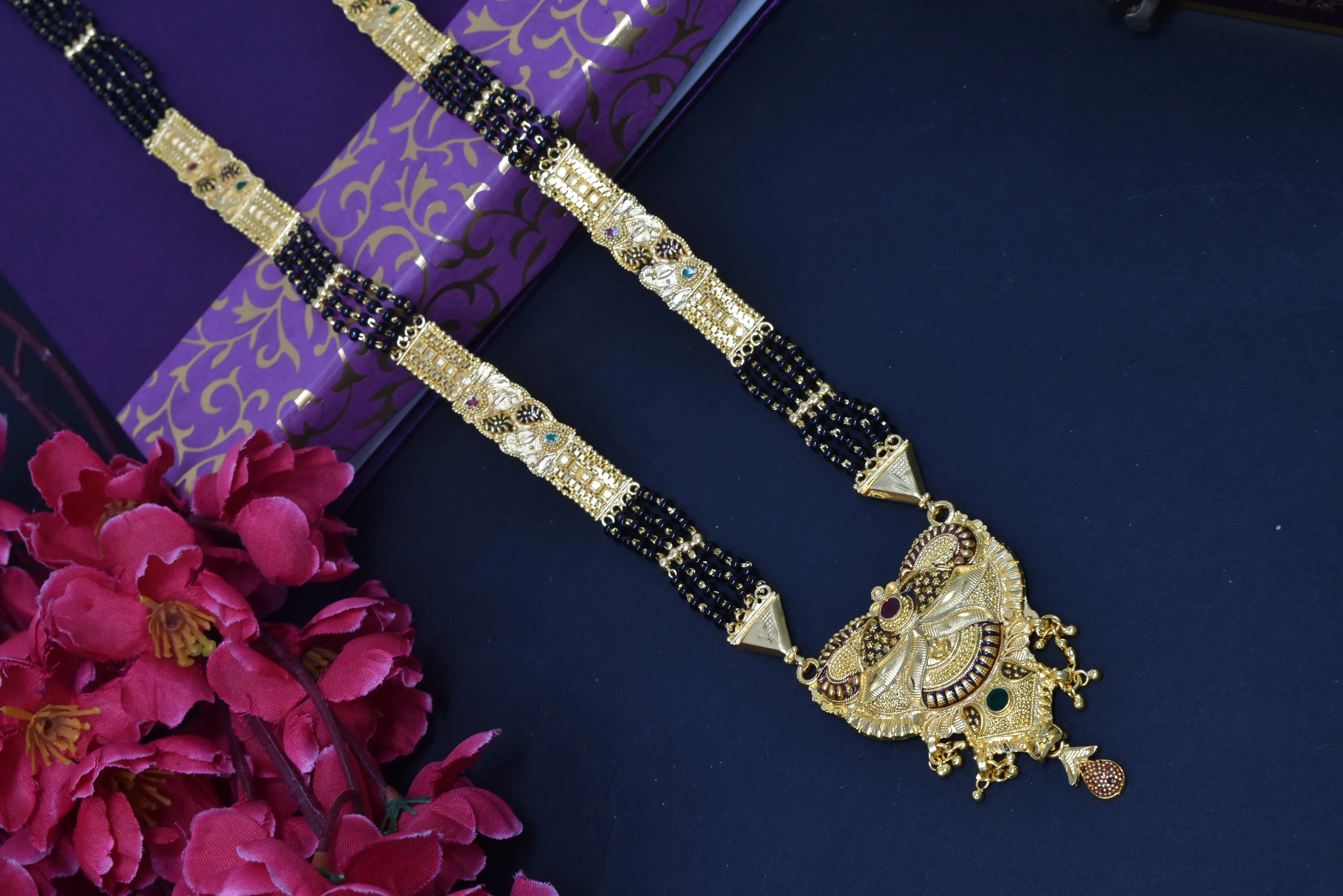 Classic Gold-Plated Indian Necklace Set