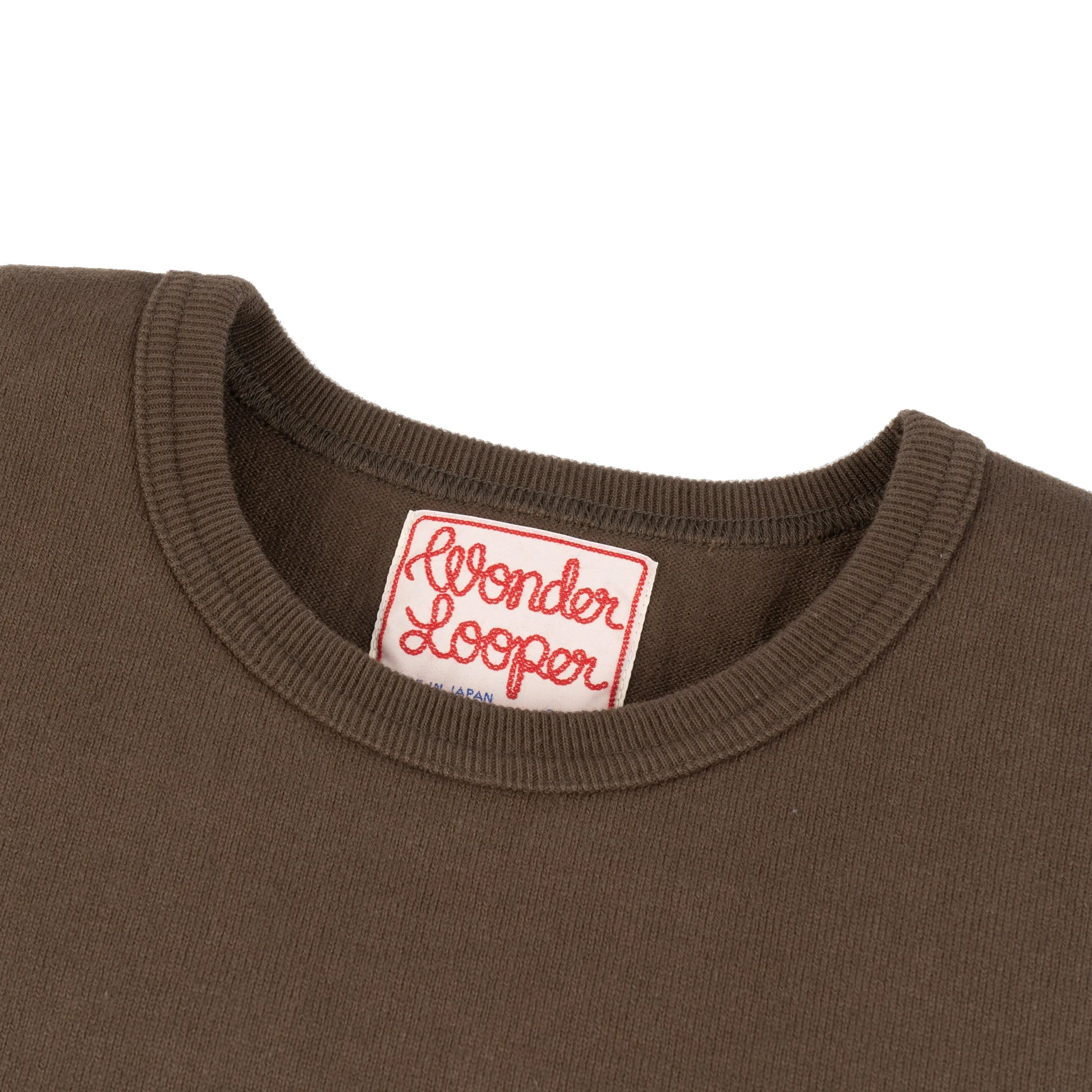 Crewneck T-shirt - Double Heavyweight - Khaki Green