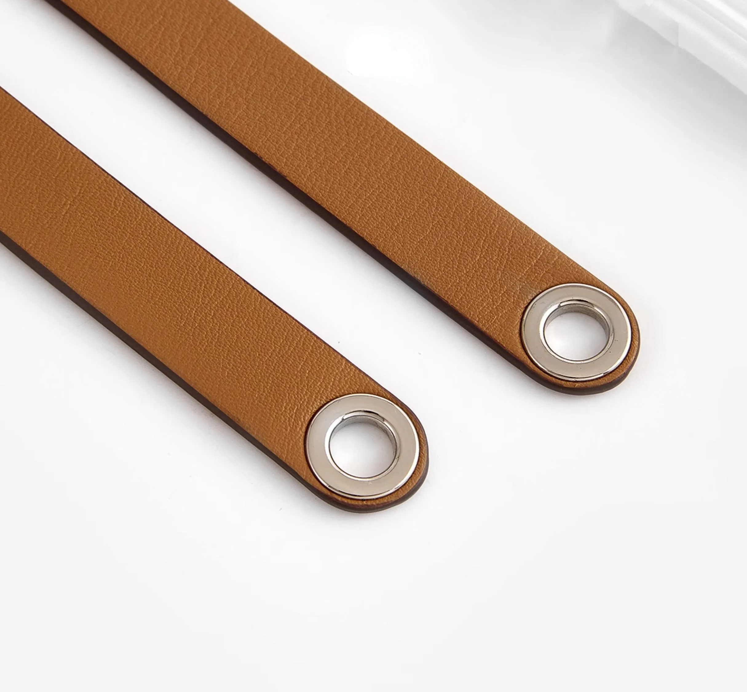 Custom Handmade Short Leather Wide Strap Accessory for Herbag – Shoulder Strap Replacement