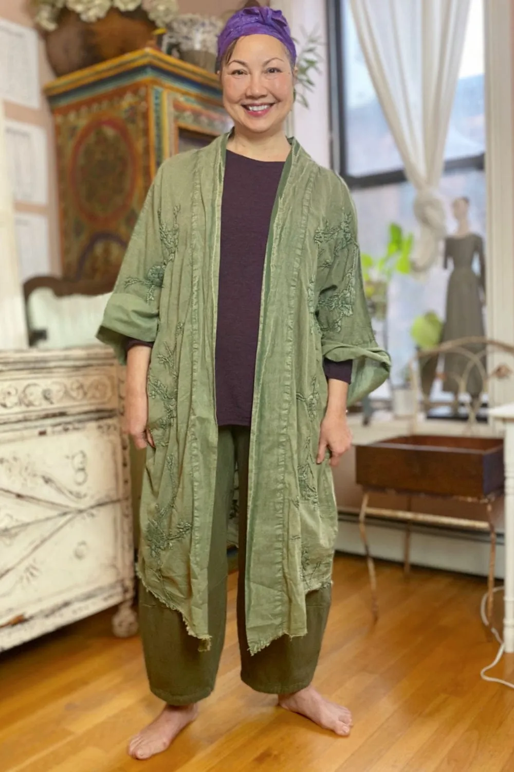 Embroidered Long Jacket