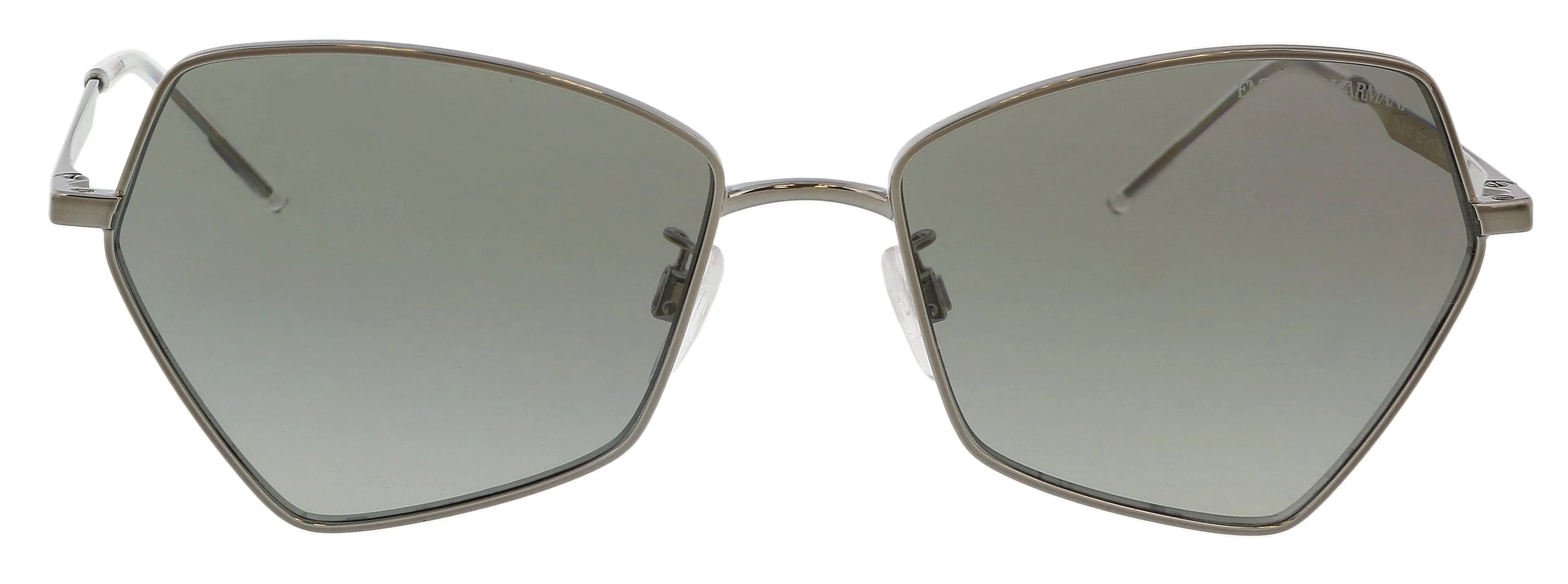 Emporio Armani 0EA2127 301011 Full Rim Shiny Gunmetal Irregular Sunglasses