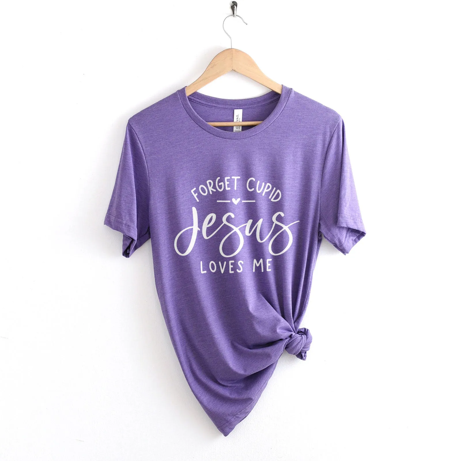 Forget Cupid Jesus Loves Me Tee