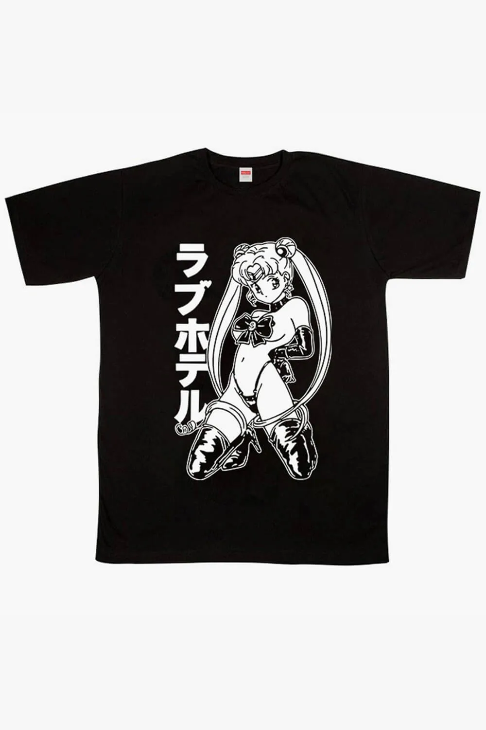 HVY BLK Lustcore Aesthetic Dark Sailor Moon Sexy T-Shirt