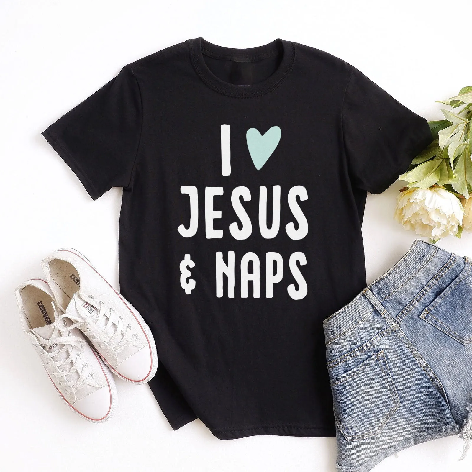 I love Jesus and Naps Tee
