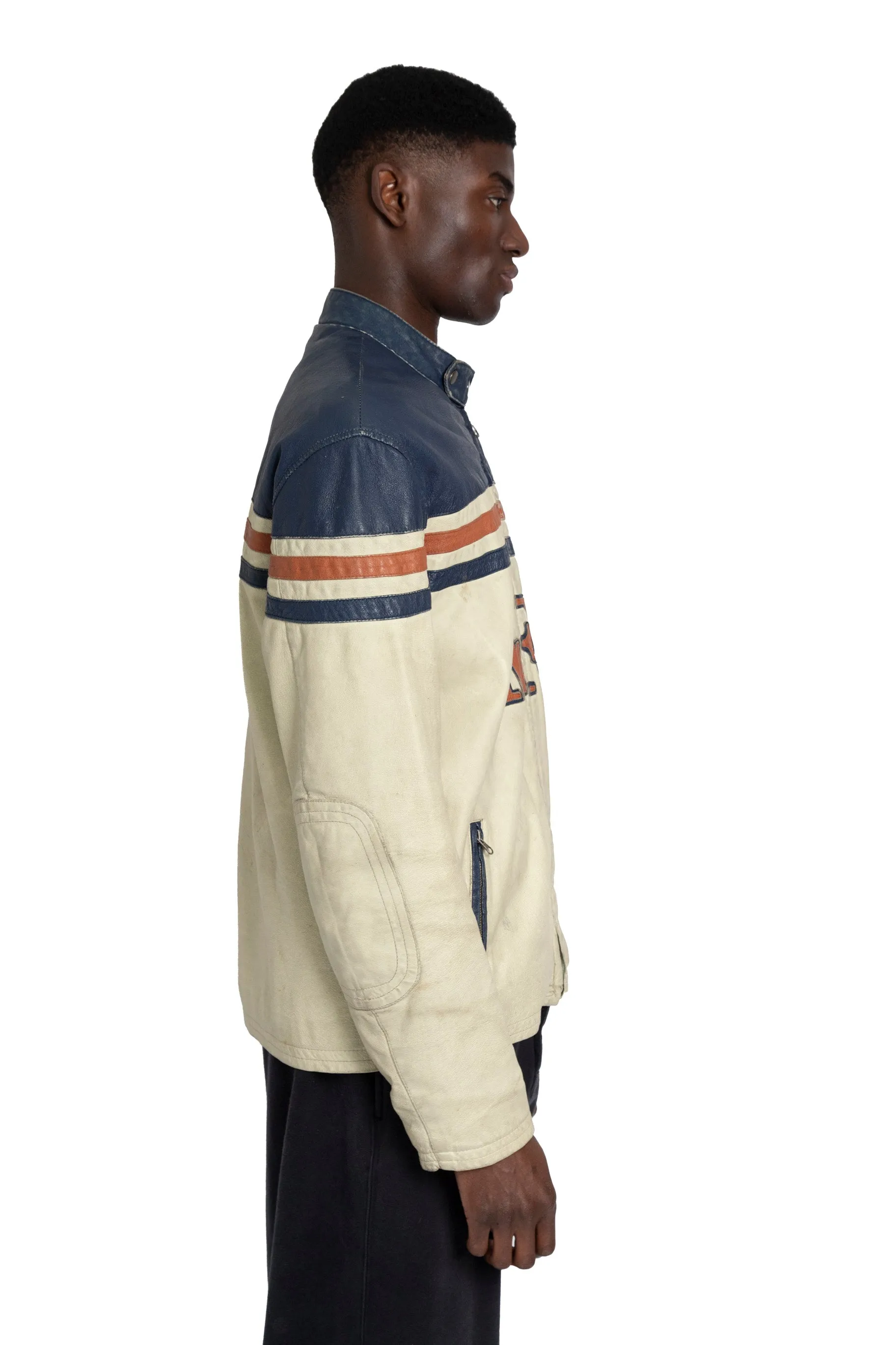 Kara Leather Striped Jacket