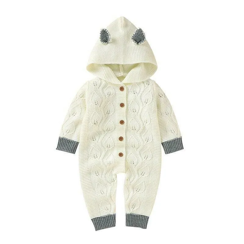 Knitted kitten jumpsuit