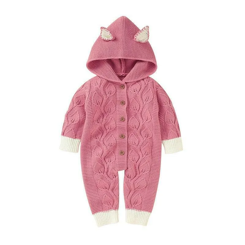 Knitted kitten jumpsuit