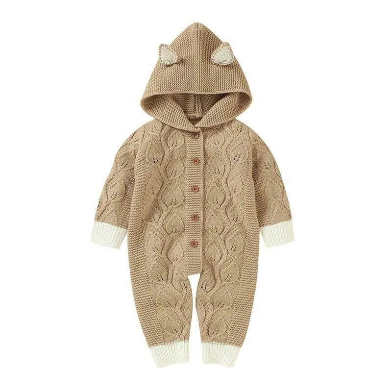 Knitted kitten jumpsuit
