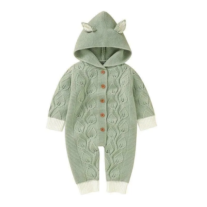 Knitted kitten jumpsuit