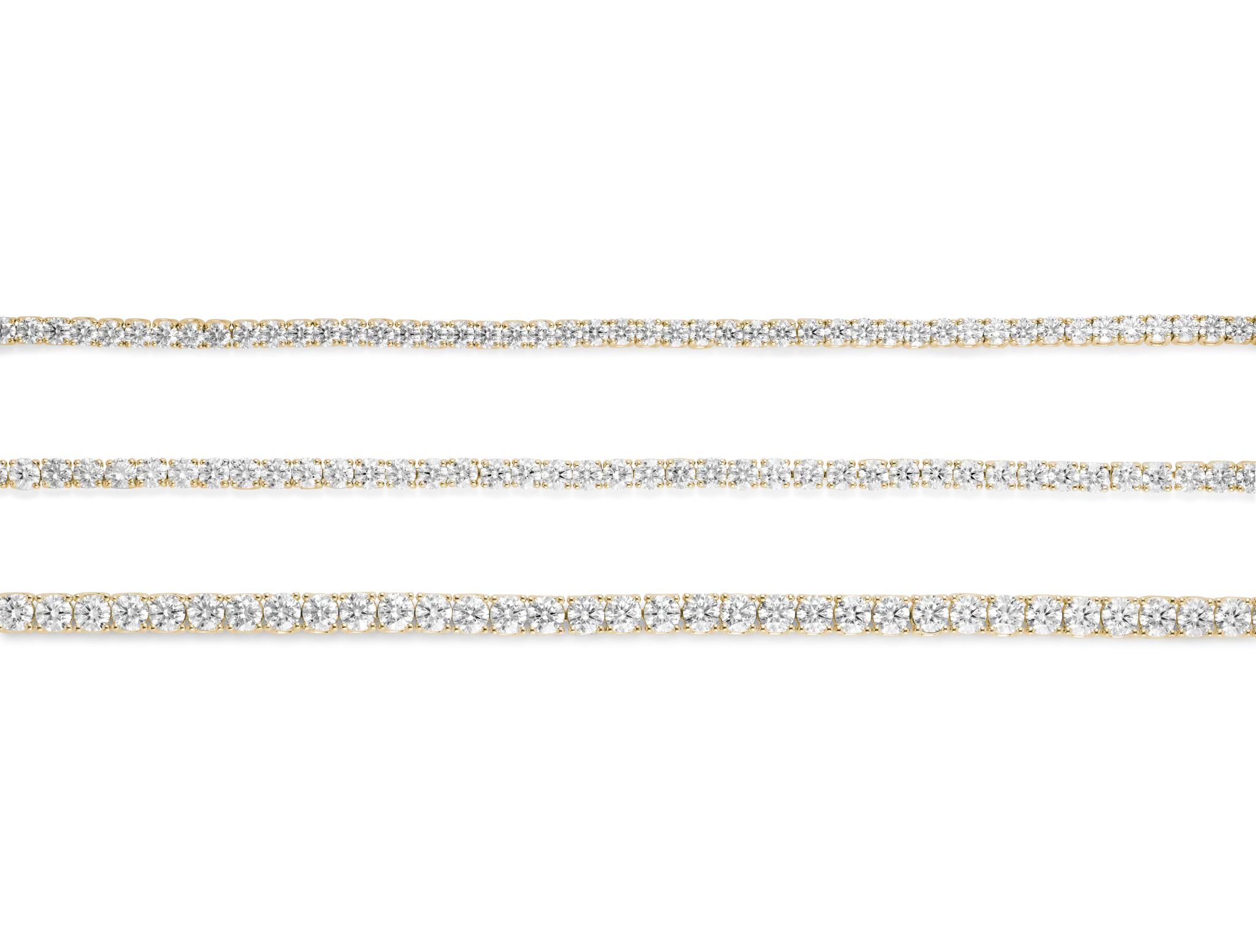 Lab-Grown Diamond Medium Tennis Bracelet - E-F color, 7" length | White