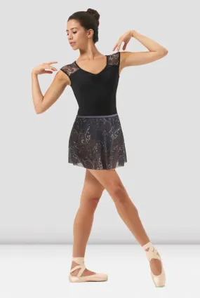 Ladies Mirella Dust Boheme Printed Mesh Pull On Skirt
