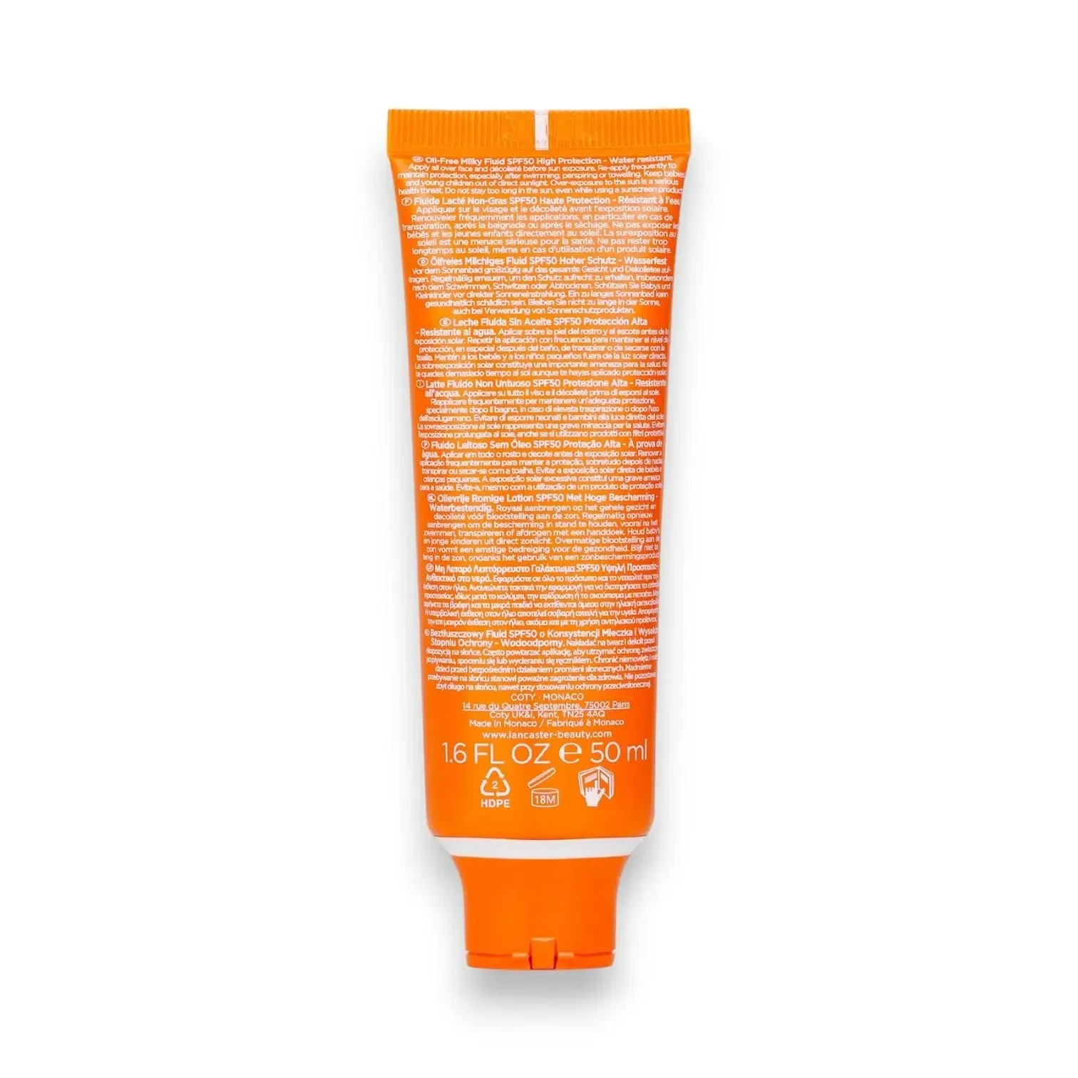 Lancaster Sun Sensitive spf50  Sunscreen 50ml