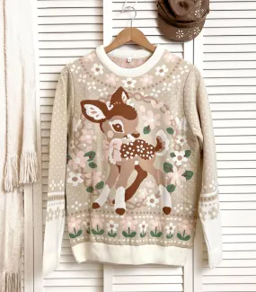 Little Deer Knit Sweater - PREORDER