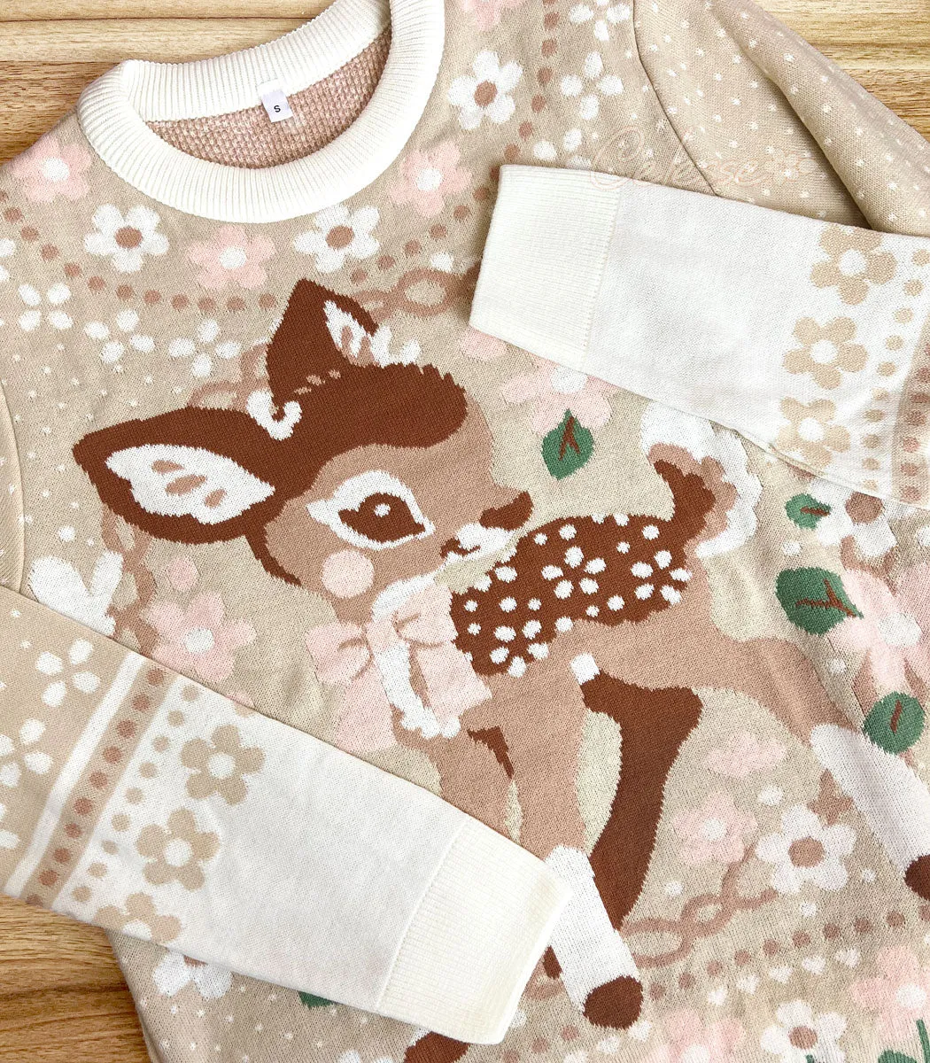 Little Deer Knit Sweater - PREORDER