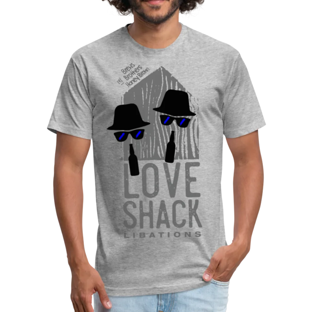 LoveShack Libations - Brews Brothers Honey Brown - Fitted Cotton/Poly T-Shirt by Next Level