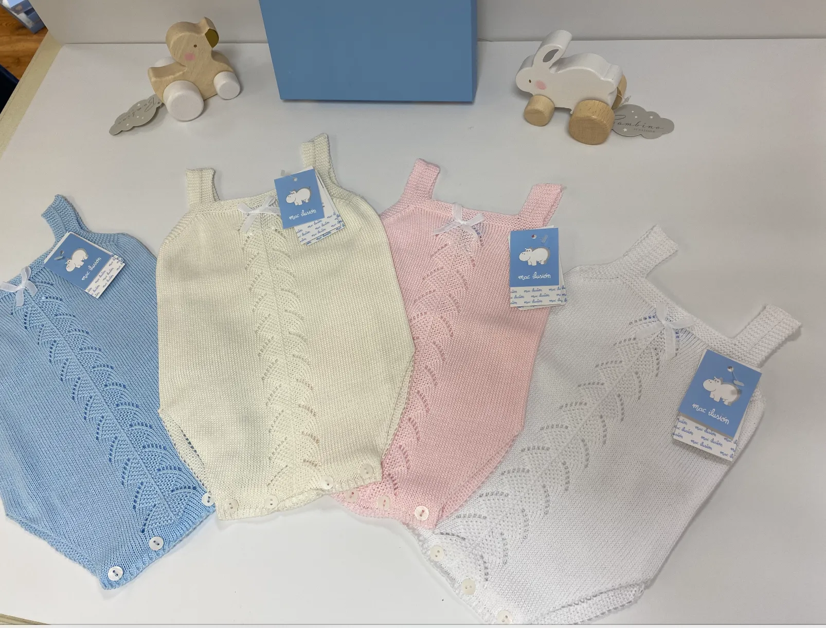 Mac Ilusion 8052 Knitted Romper Blue