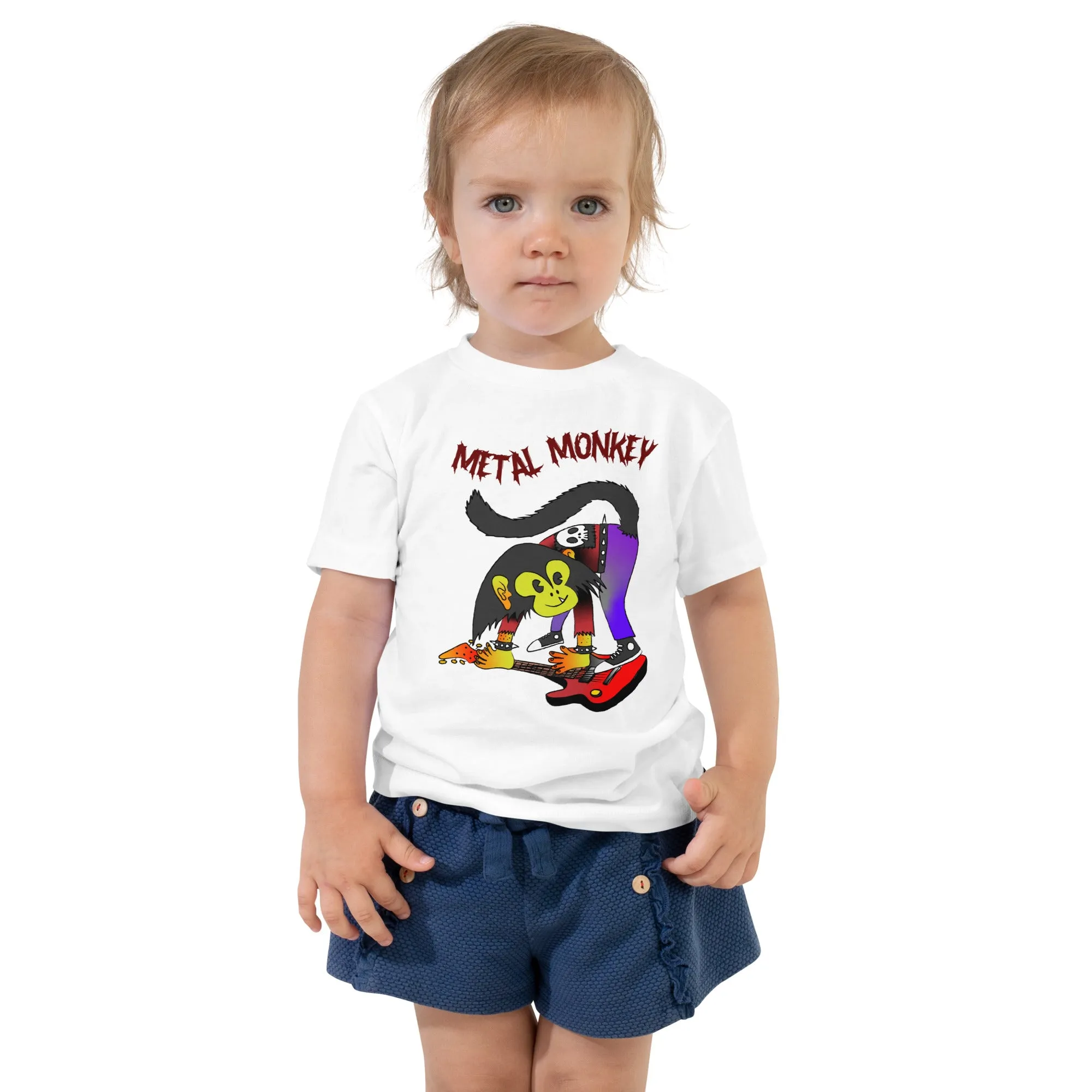 Metal Monkey Toddler Short Sleeve Tee