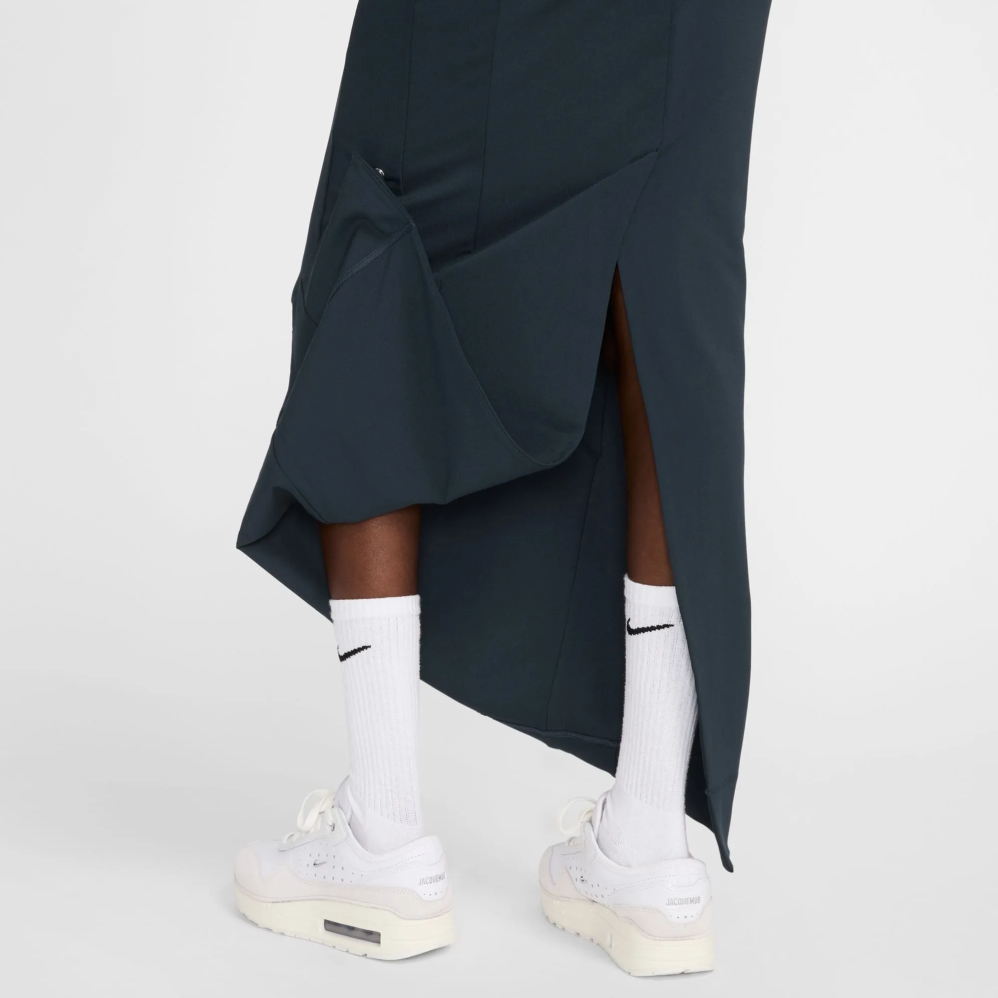Nike X Jacquemus Women Long Skirt Dark Obsidian/White