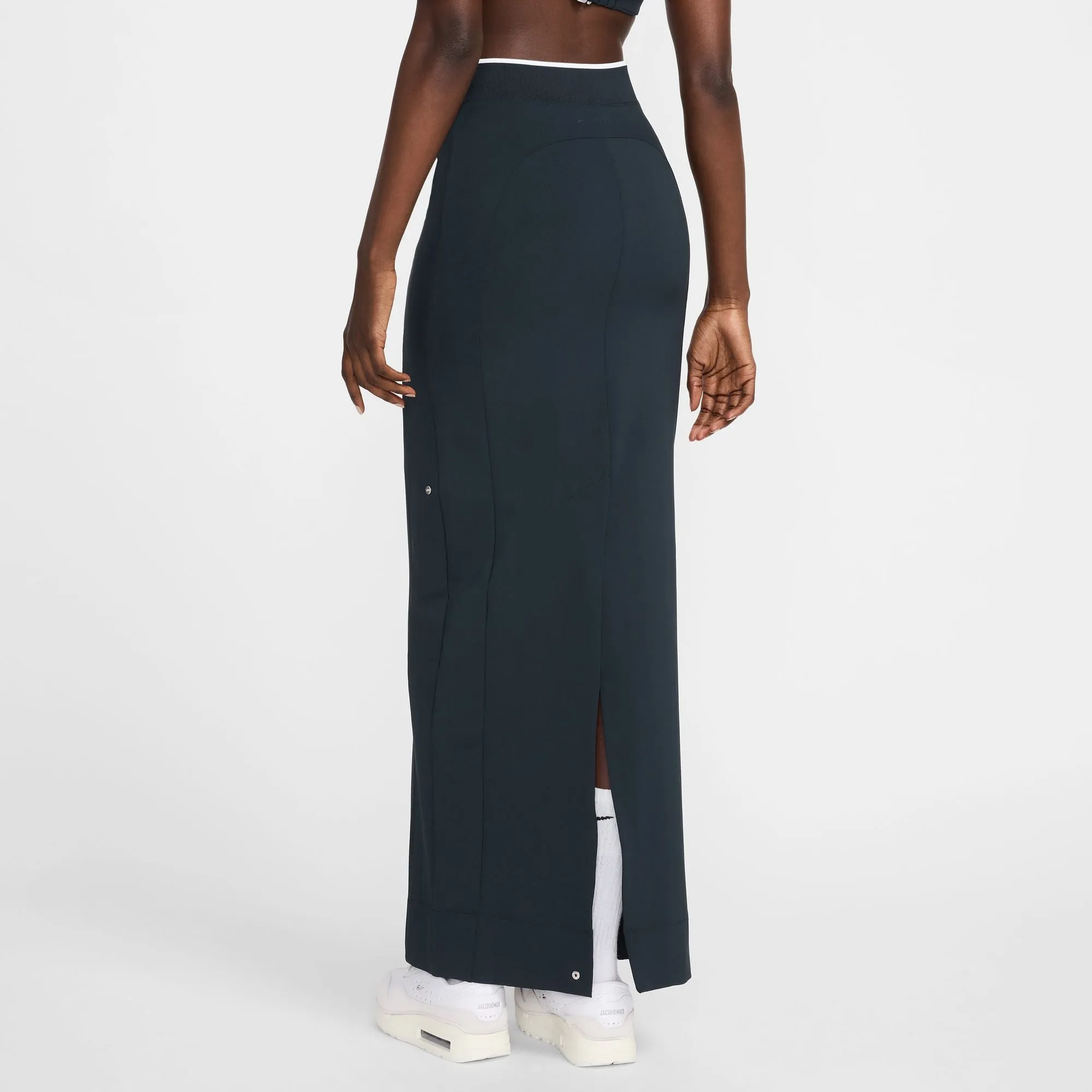 Nike X Jacquemus Women Long Skirt Dark Obsidian/White