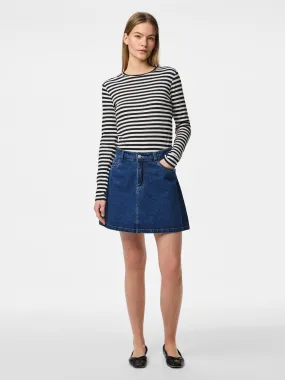PCABBI Short Skirt - Medium Blue Denim