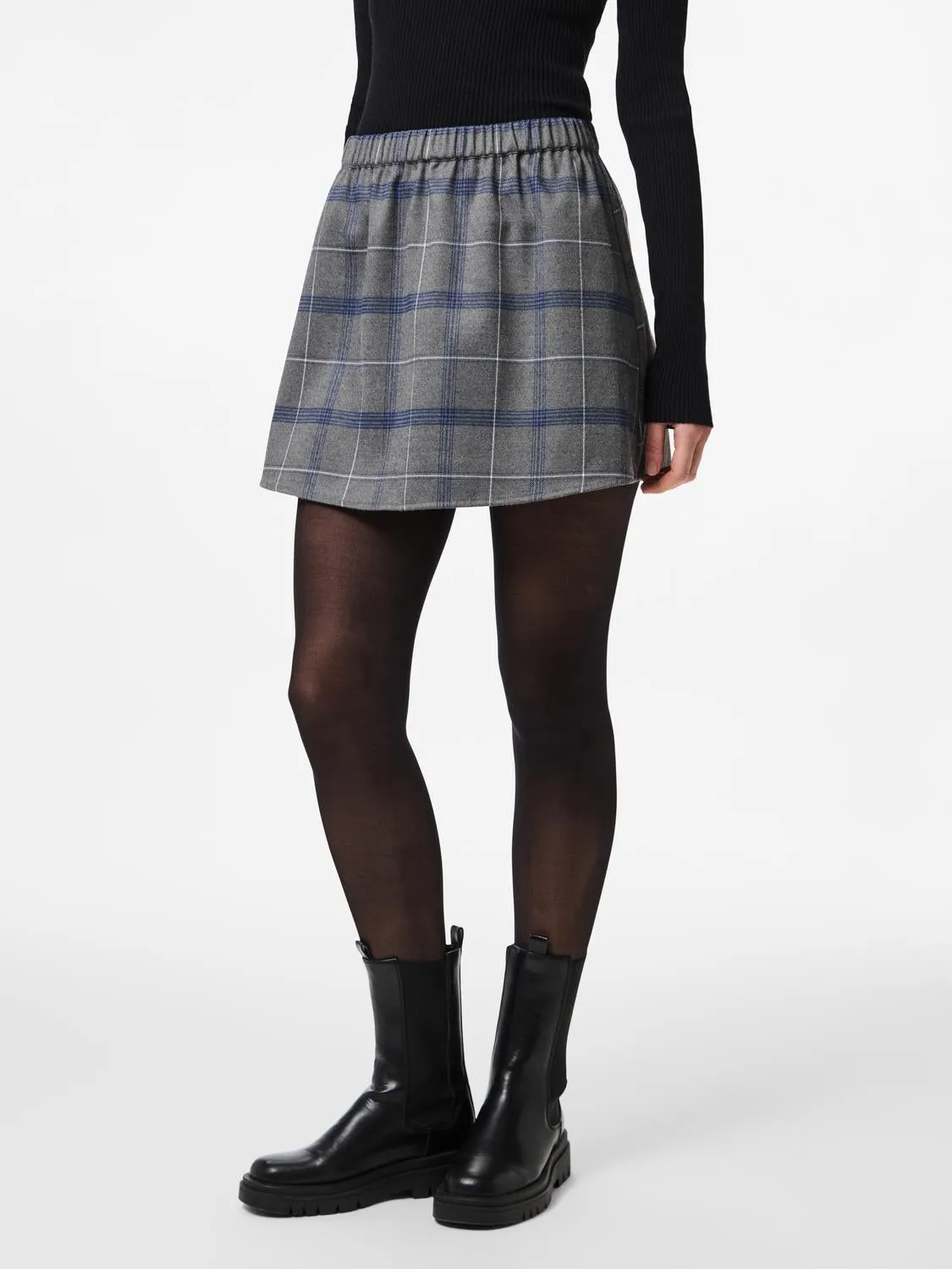 PCDIANA Short Skirt - Concrete Grey
