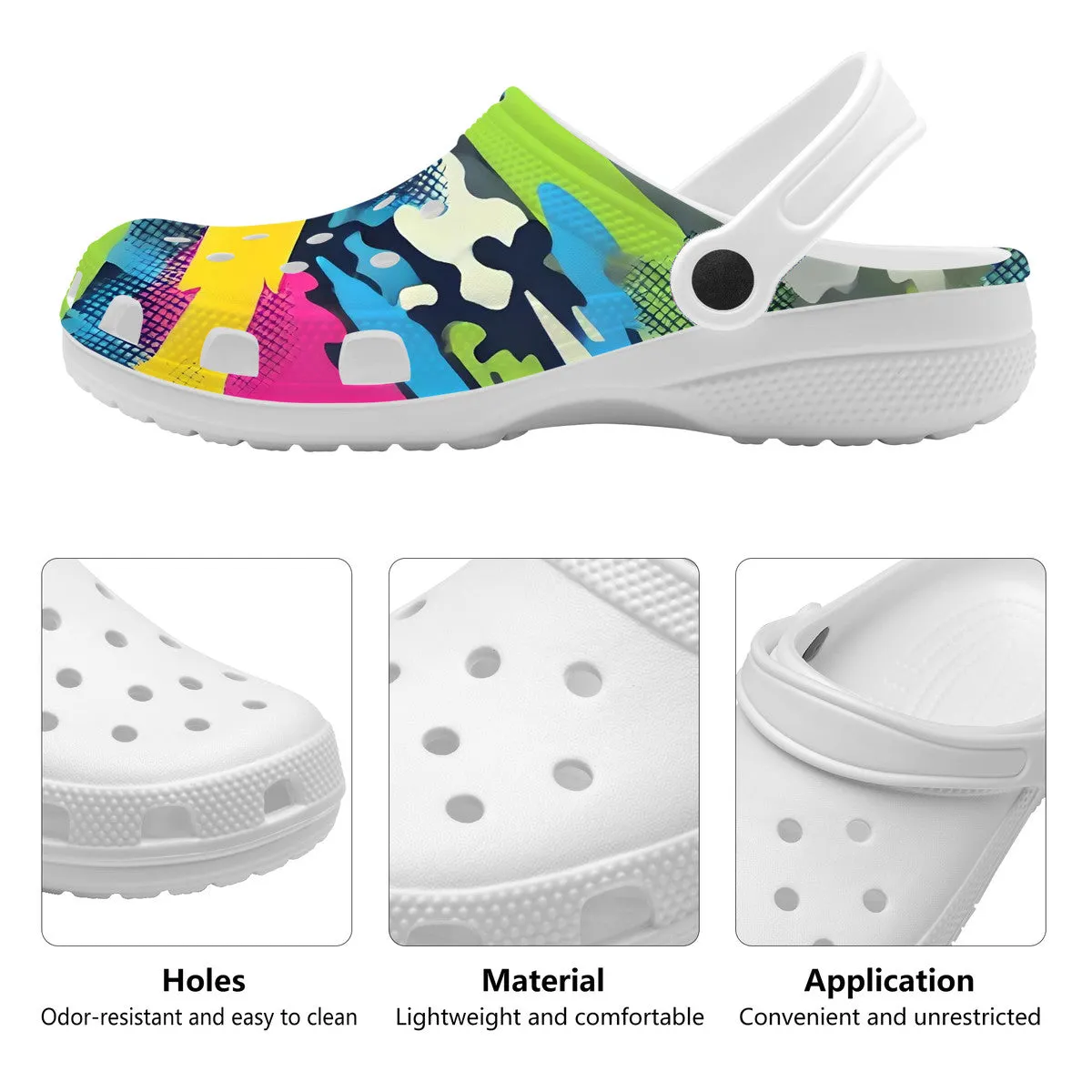 Pop Color Crocs Clogs