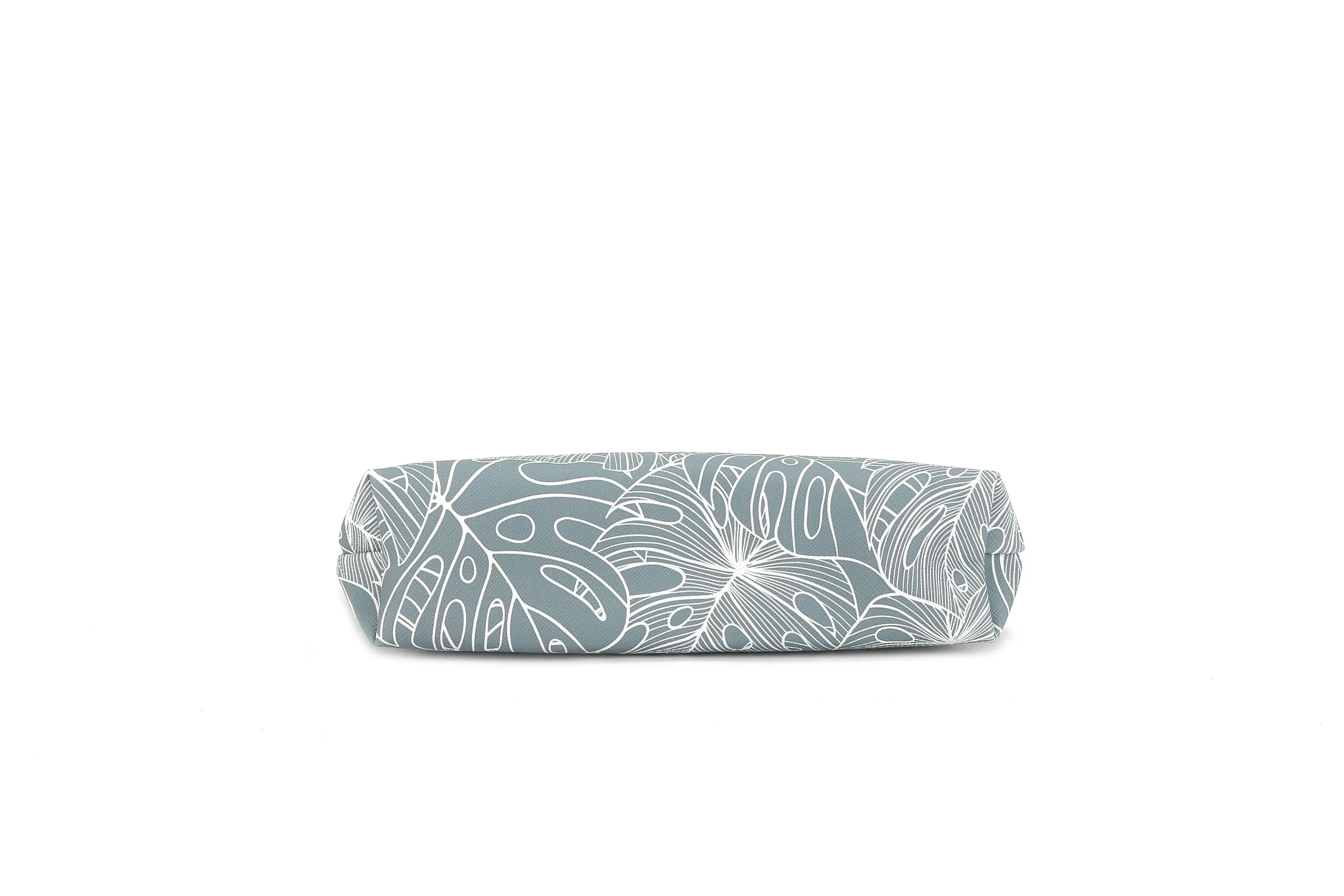 Pouch Gusset Medium Monstera Lines Grey
