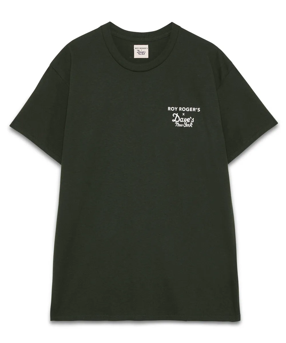 Roy Roger’s X Dave’s New York Collab “Dave’s Army &amp; Navy” Logo T-shirt - Dark Green