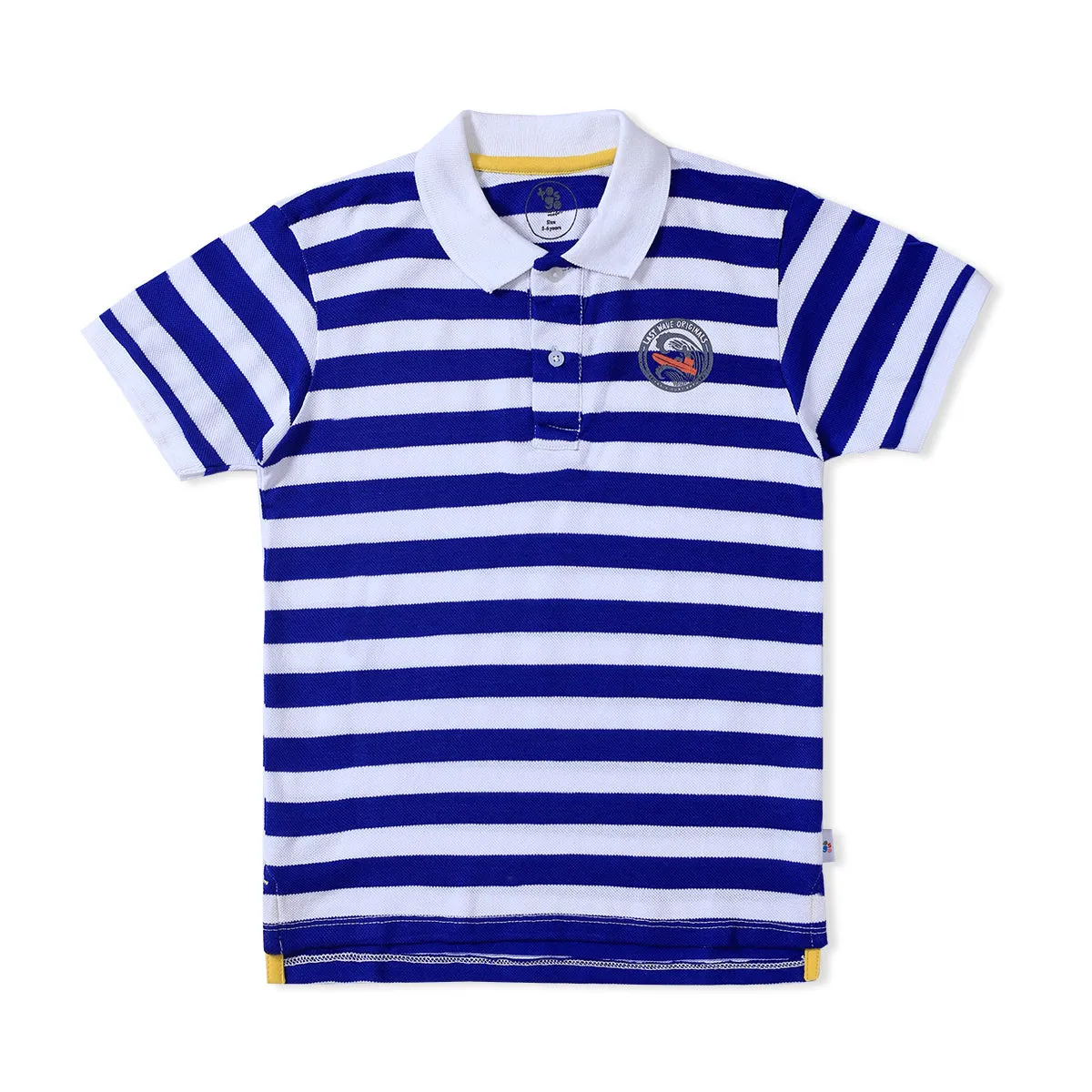 Royal Stripped White Polo