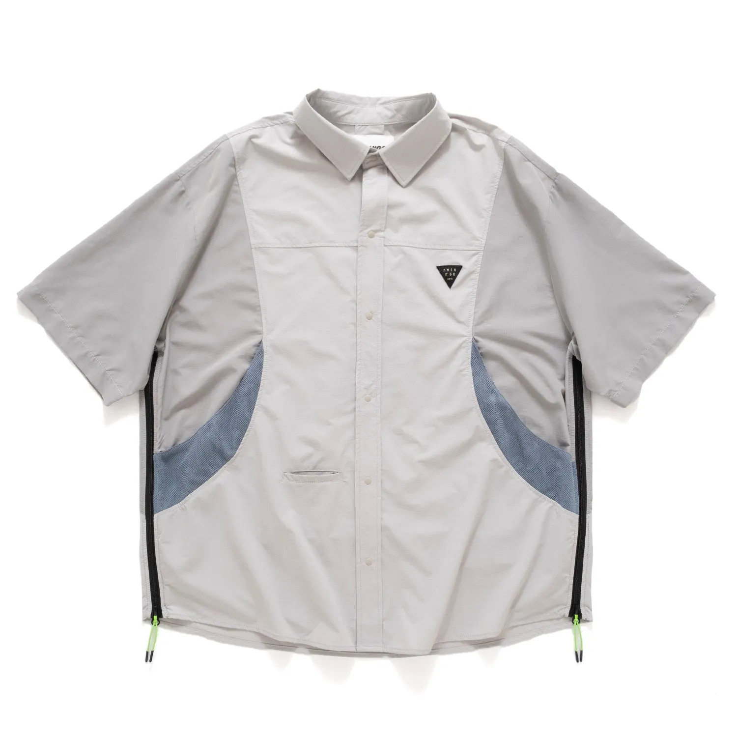 (ST394) Tech Patchwork Short Sleeve Shirt